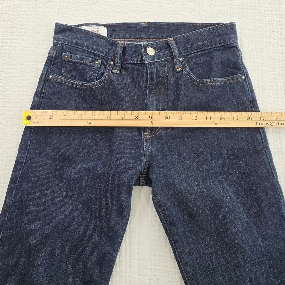 GAP GapFlex Straight Jeans Mens Blue Dark Wash Denim Size 28x30 Stretch Classic - Picture 11 of 16